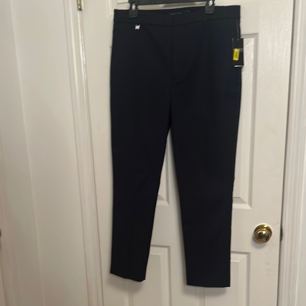 NWT Lauren Ralph Lauren Sz 14 Navy pants 17” across waist, 12” rise, 27” inseam